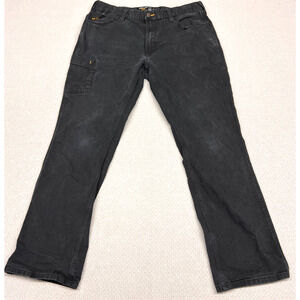Ariat Pants Mens 36x32 Black Rebar M4 Relaxed Straight Workwear Casual